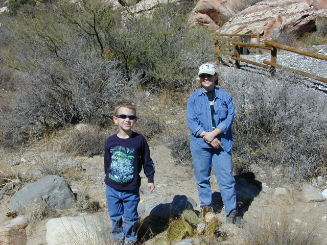 Mom and Boy at Red Rocks
